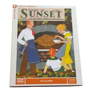 New York Puzzle Company Sunset Fall Flavor 500 Piece Puzzle